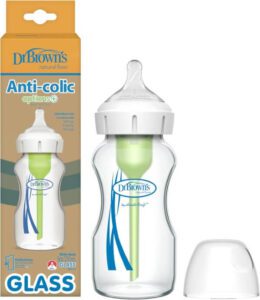 خيارات دكتور براونز دكتور جلاس ذات العنق العريض + زجاجة - افضل رضاعة اطفال زجاج