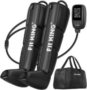 نظام استعادة ضغط الهواء من FIT KING، أحذية تدليك الهواء للقدم والساق (افضل جهاز تدليك القدمين والساقين)