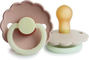 لهاية فريج ديزي نايت المصنوعة من اللاتكس للأطفال من عمر 0 ​​إلى 6 أشهر، لهايات مريحة ومهدئة (افضل نوع لهايه للاطفال)