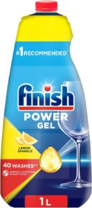 جل مركز لغسالة الأطباق Finish Lemon Sparkle All In One Max سعة 1 لتر