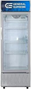 ثلاجة عرض جنرال سوبريم ذات الباب الواحد باللون الأبيض - افضل نوع ثلاجة باب واحد