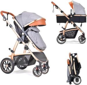 عربة أطفال خفيفة الوزن، عربة سفر مدمجة قابلة للطي بيد واحدة - افضل عربات الاطفال للسفر