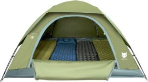 خيمة Night Cat Instant Popup Tents تتسع من 2 إلى 3 أشخاص مع قماش مشمع سهل التركيب