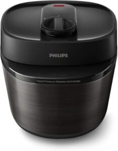 قدر ضغط فيليبس متعدد الاستخدامات سعة 5 لترات و35 برنامجًا مُعدًّا مسبقًا HD2151-56 (افضل انواع طناجر الضغط الكهربائية)