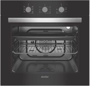 فرن سيمفر الكهربائي المدمج 60 سم 6 وظائف 104 لتر (افضل نوع فرن بلت ان)